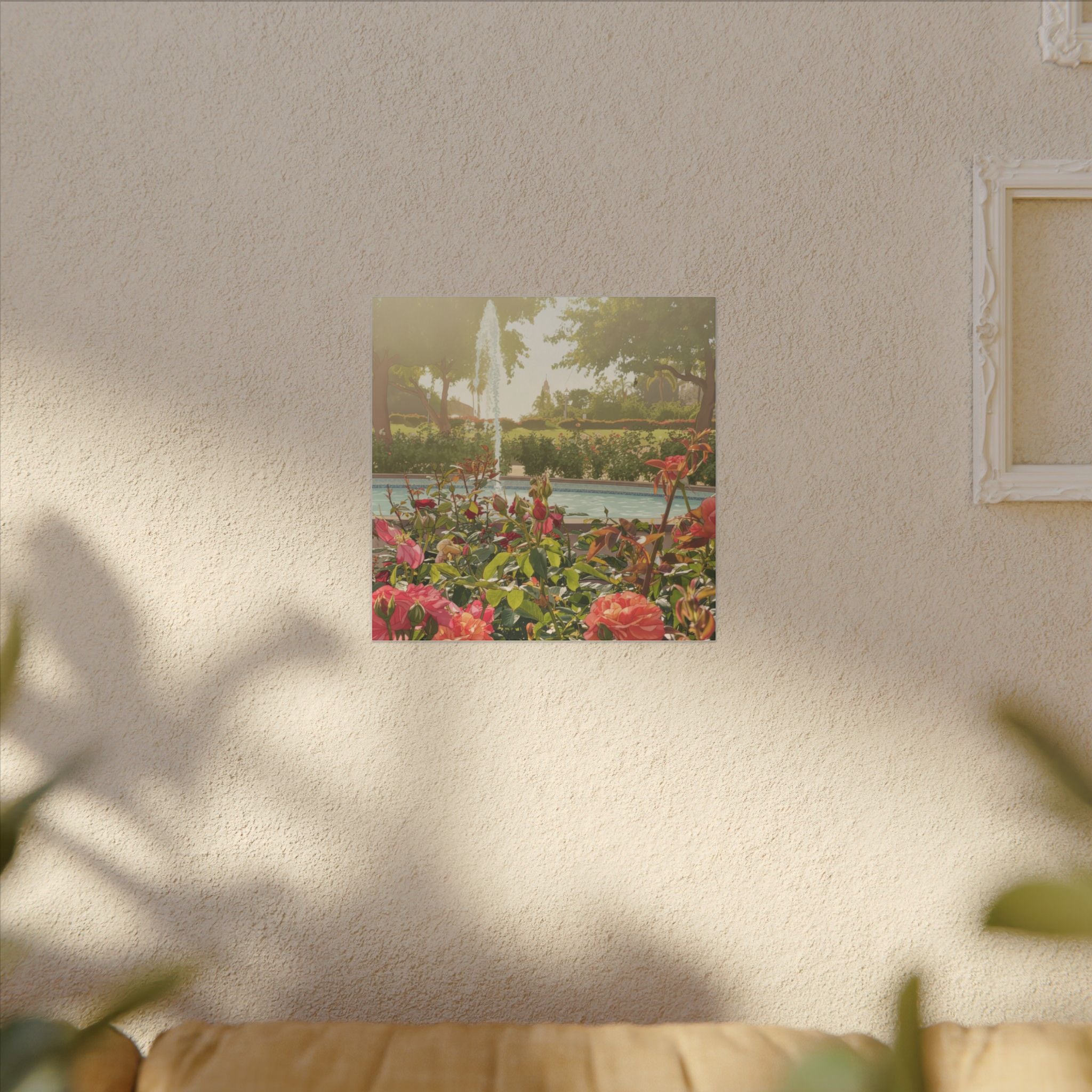 Rose Garden Balboa Park Anime Matte Canvas, Stretched, 0.75" (Multi-Size)